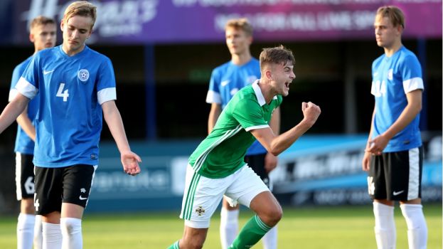 Northern Ireland’s U16s hit five against Estonia’s